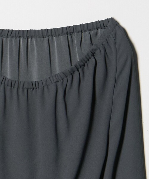 ATTISESSION（アティセッション）の「＜ATTISESSION＞レース ドッキング ロングスカート（スカート・レディース・ダークグレー/ブラック・38/36）」の6枚目の写真