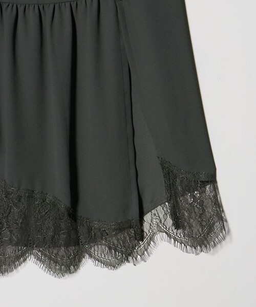 ATTISESSION（アティセッション）の「＜ATTISESSION＞レース ドッキング ロングスカート（スカート・レディース・ダークグレー/ブラック・38/36）」の8枚目の写真