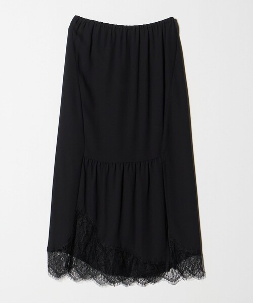 ATTISESSION（アティセッション）の「＜ATTISESSION＞レース ドッキング ロングスカート（スカート・レディース・ダークグレー/ブラック・38/36）」の14枚目の写真
