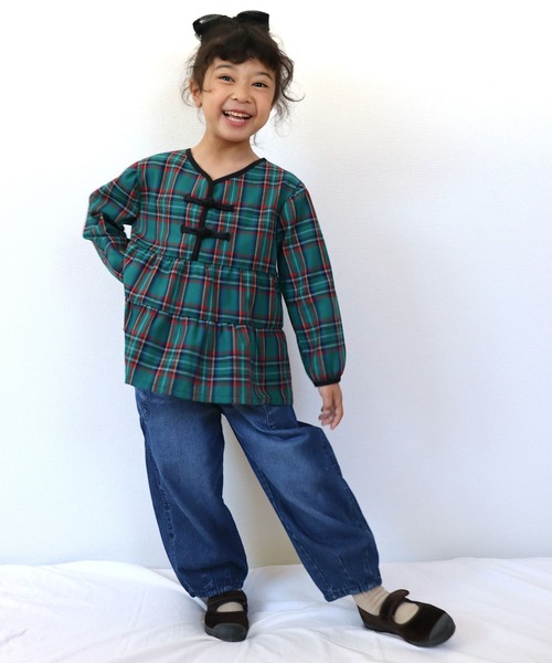 KiCCOLY（キッコリー）の「ﾜｷﾎﾟｹﾊﾟﾝﾂ（デニムパンツ・キッズ・ネイビー/ブルー・120cm/130cm/140cm/150cm/110cm）」の4枚目の写真