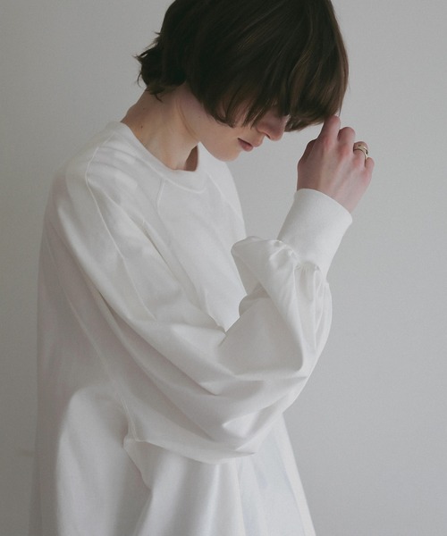 WAIST TUCK VOLUME SLEEVE TOPS（スウェット）｜MANOF（マノフ）の