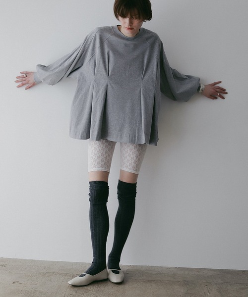 WAIST TUCK VOLUME SLEEVE TOPS（スウェット）｜MANOF（マノフ）の
