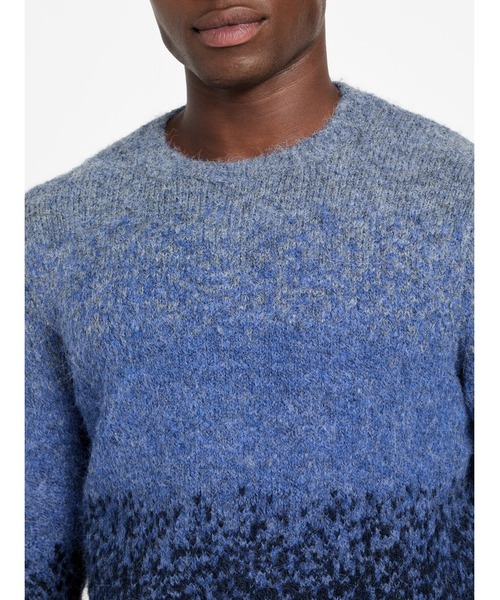 Guess（ゲス）の「LS Cn Trey Marled Stripe Sweater ニット セーター（ニット/セーター・メンズ・ネイビー/グレー/ベージュ・X-LARGE/LARGE/SMALL/MEDIUM）」の14枚目の写真