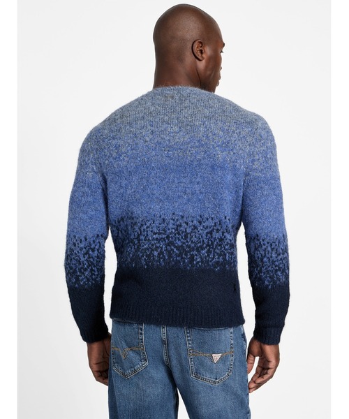 Guess（ゲス）の「LS Cn Trey Marled Stripe Sweater ニット セーター（ニット/セーター・メンズ・ネイビー/グレー/ベージュ・X-LARGE/LARGE/SMALL/MEDIUM）」の12枚目の写真