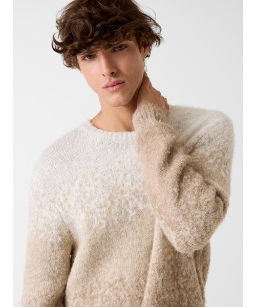 Guess(ゲス)の「LS Cn Trey Marled Stripe Sweater ニット セーター(ニット/セーター・メンズ・ネイビー/グレー/ベージュ・X-LARGE/LARGE/SMALL/MEDIUM)」の18枚目の写真