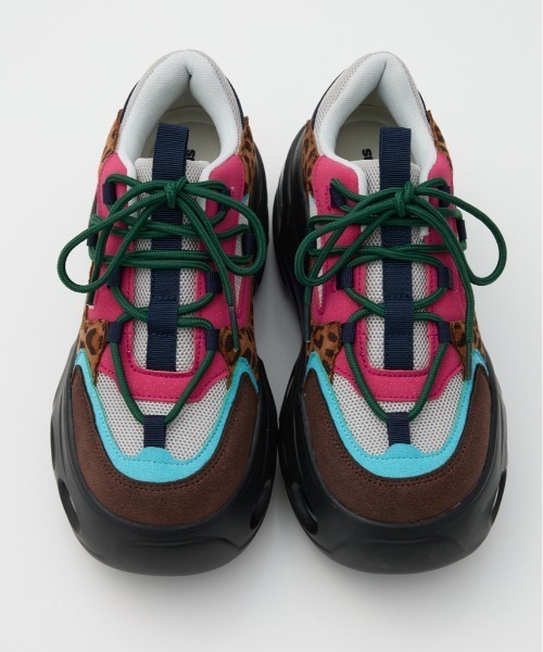 RODEO CROWNS WIDE BOWL(ロデオクラウンズワイドボウル)の「ボリュームソールスニーカー(スニーカー・レディース・ブラック/マルチ/ベージュ系その他・MEDIUM/LARGE)」の19枚目の写真