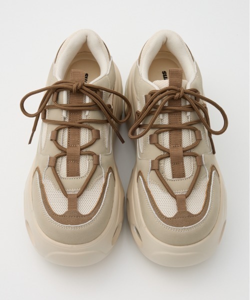 RODEO CROWNS WIDE BOWL(ロデオクラウンズワイドボウル)の「ボリュームソールスニーカー(スニーカー・レディース・ブラック/マルチ/ベージュ系その他・MEDIUM/LARGE)」の10枚目の写真