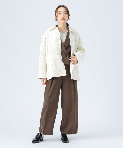 ベロア 刺繍 ブルゾン（ブルゾン）｜BEAMS HEART（ビームスハート）の