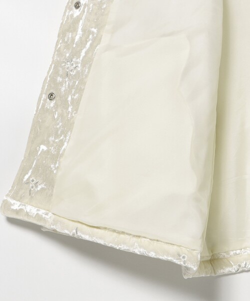 BEAMS HEART（ビームスハート）の「ベロア 刺繍 ブルゾン（ブルゾン・レディース・ホワイト系その他5/グレー・FREE）」の10枚目の写真