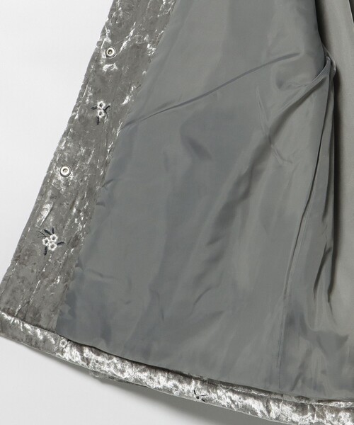 BEAMS HEART（ビームスハート）の「ベロア 刺繍 ブルゾン（ブルゾン・レディース・ホワイト系その他5/グレー・FREE）」の14枚目の写真