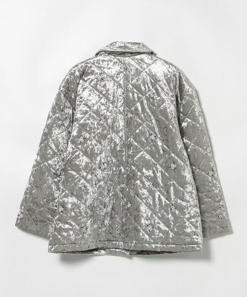 BEAMS HEART（ビームスハート）の「ベロア 刺繍 ブルゾン（ブルゾン・レディース・ホワイト系その他5/グレー・FREE）」の15枚目の写真