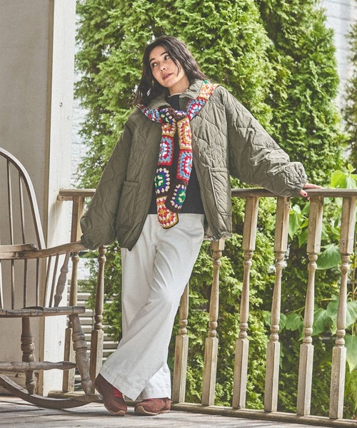 リバーシブルアソート柄キルトジャケット（その他アウター）｜niko and