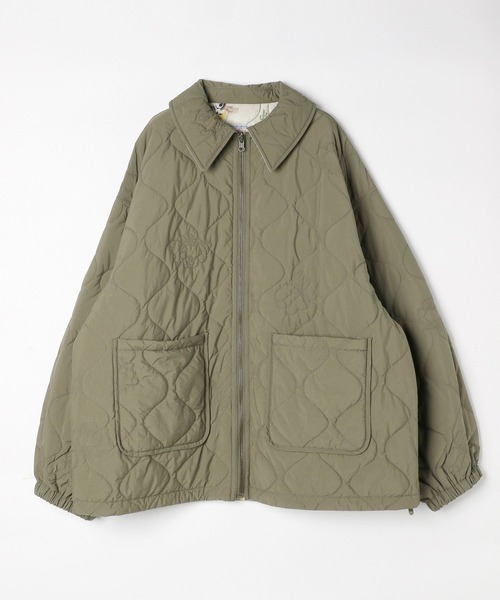 niko and...(ニコアンド)の「リバーシブルアソート柄キルトジャケット(その他アウター・レディース・シルバーグレー/ブラック/カーキ・MEDIUM/LARGE)」の8枚目の写真