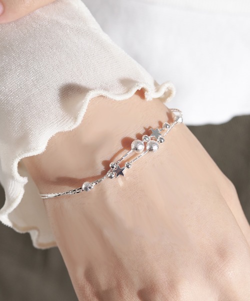 apres jour mignon（アプレジュールミニョン）の「【apresjour mignon×ARIAZ】スターモチーフブレスレット（ブレスレット・レディース・シルバー・ONESIZE）」の2枚目の写真