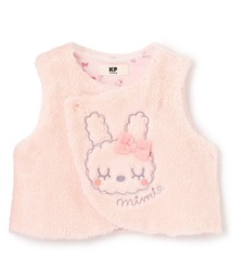 KP | mimiちゃん刺しゅう ボアベスト(ベスト)