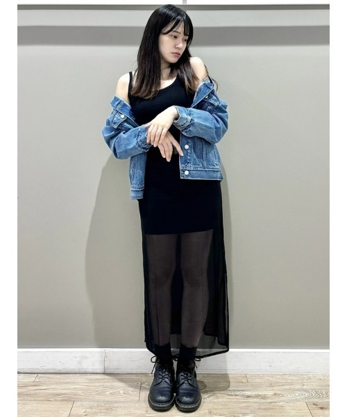 GAP（ギャップ）の「メッシュ ミディスカート（スカート・レディース・ブラック・XS/S/M/L/XXS）」の8枚目の写真