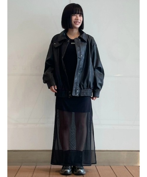 GAP（ギャップ）の「メッシュ ミディスカート（スカート・レディース・ブラック・XS/S/M/L/XXS）」の15枚目の写真