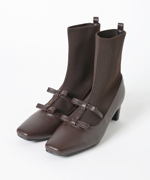 3.3 Field Trip （3.3フィールドトリップ）の「3.3 Field Trip／リボンニットブーツ（ブーツ・レディース・その他1/ブラウン/ブラック・MEDIUM/LARGE/SMALL/X-LARGE）」の18枚目の写真