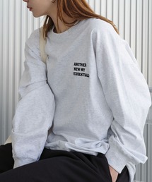 エンブロイダリーロゴＴシャツ　カシミヤ　BARRIE エンブロイダリーロゴTシャツ カシミヤ BARRIE エンブロイ