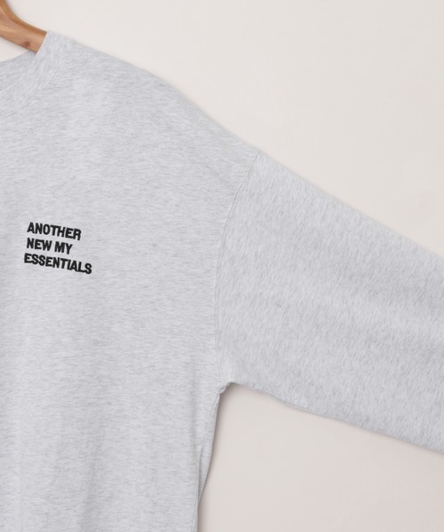 ANME（アンメ）の「ANMEエンブロイダリーロゴ長袖Tシャツ（Tシャツ/カットソー・レディース・オートミール/オフホワイト/ブラック・S/M/L）」の22枚目の写真