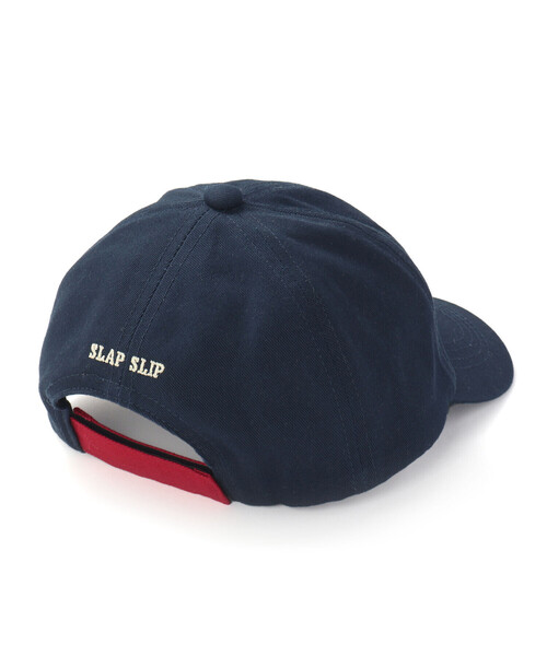 SLAP SLIP(スラップスリップ)の「デニムツイルアニマルクマ刺しゅうキャップ(52~54cm)(キャップ・キッズ・ベージュ/ネイビー・M/S)」の5枚目の写真
