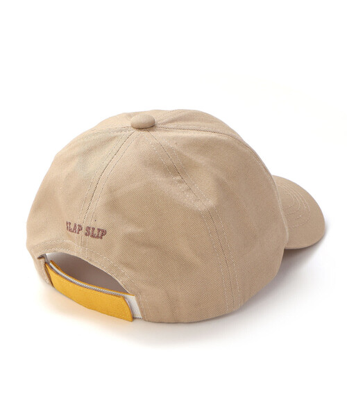 SLAP SLIP(スラップスリップ)の「デニムツイルアニマルクマ刺しゅうキャップ(52~54cm)(キャップ・キッズ・ベージュ/ネイビー・M/S)」の7枚目の写真