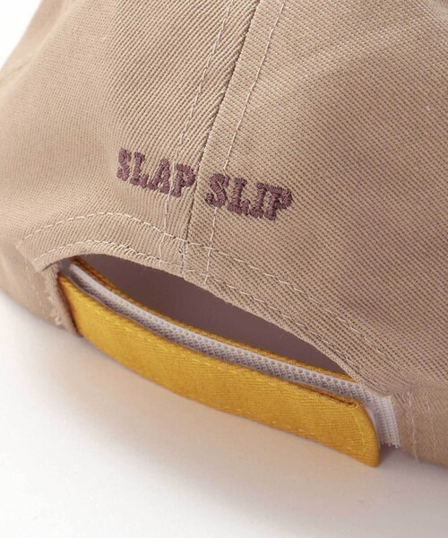 SLAP SLIP(スラップスリップ)の「デニムツイルアニマルクマ刺しゅうキャップ(52~54cm)(キャップ・キッズ・ベージュ/ネイビー・M/S)」の10枚目の写真