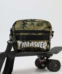 THRASHER スクエアショルダー ミニショルダー バッグ キーフック付き 男女兼用