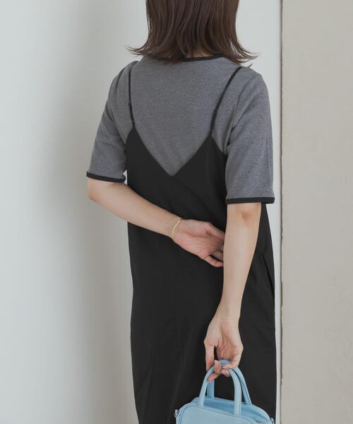 URBAN RESEARCH DOORS（アーバンリサーチドアーズ）の「バックVストレートキャミワンピース（ワンピース・レディース・ネイビー/ブラック・MEDIUM）」の18枚目の写真