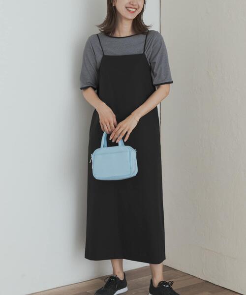 URBAN RESEARCH DOORS（アーバンリサーチドアーズ）の「バックVストレートキャミワンピース（ワンピース・レディース・ネイビー/ブラック・MEDIUM）」の20枚目の写真