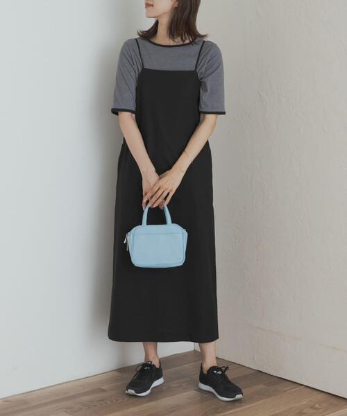 URBAN RESEARCH DOORS（アーバンリサーチドアーズ）の「バックVストレートキャミワンピース（ワンピース・レディース・ネイビー/ブラック・MEDIUM）」の21枚目の写真