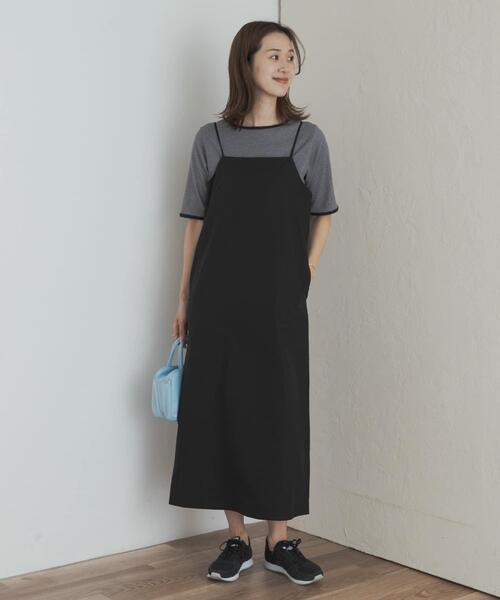 URBAN RESEARCH DOORS（アーバンリサーチドアーズ）の「バックVストレートキャミワンピース（ワンピース・レディース・ネイビー/ブラック・MEDIUM）」の22枚目の写真