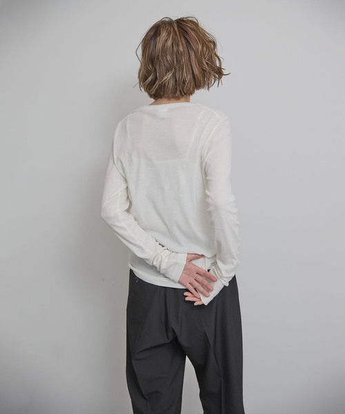 OUTDOOR PRODUCTS（アウトドアプロダクツ）の「追加7 シアーリブルーズロンTEE（Tシャツ/カットソー・レディース・ボルドー/グリーン/ホワイト・FREE）」の5枚目の写真