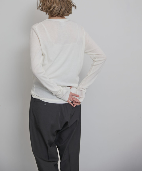 OUTDOOR PRODUCTS（アウトドアプロダクツ）の「追加7 シアーリブルーズロンTEE（Tシャツ/カットソー・レディース・ボルドー/グリーン/ホワイト・FREE）」の6枚目の写真