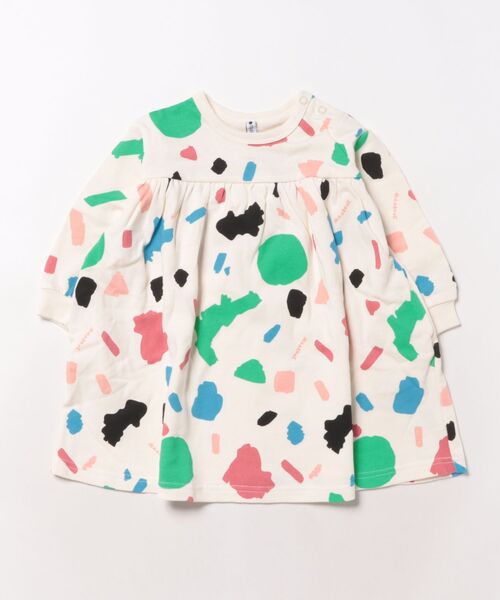 maarook（マルーク）の「ペイントＰＴふわかる裏毛ワンピース（ワンピース・キッズ・ホワイト・130cm/120cm/100cm/110cm/90cm/80ｃｍ）」の9枚目の写真