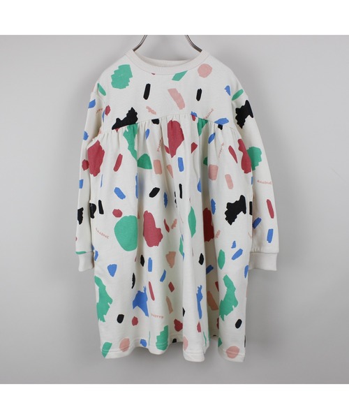 maarook（マルーク）の「ペイントＰＴふわかる裏毛ワンピース（ワンピース・キッズ・ホワイト・130cm/120cm/100cm/110cm/90cm/80ｃｍ）」の5枚目の写真