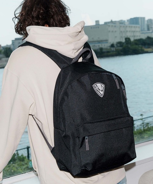 No Rain No Rainbow(ノーレインノーレインボー)の「mko13100-NR mini backpack with pick patch リュック(NR25W-32)(バックパック/リュック・メンズ・ブラック・FREE)」の3枚目の写真