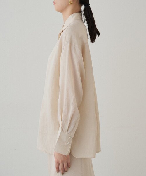 LOUNGEDRESS（ラウンジドレス）の「とろみシャツ（シャツ/ブラウス・レディース・ブラック/ブラウン/アイボリー・FREE）」の14枚目の写真