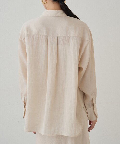 LOUNGEDRESS（ラウンジドレス）の「とろみシャツ（シャツ/ブラウス・レディース・ブラック/ブラウン/アイボリー・FREE）」の8枚目の写真