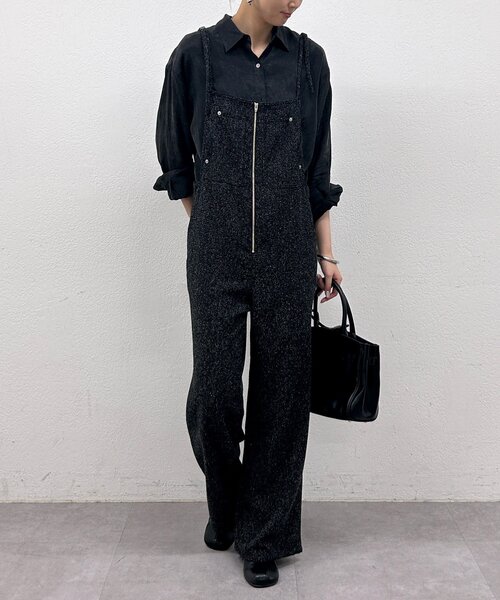 LOUNGEDRESS（ラウンジドレス）の「とろみシャツ（シャツ/ブラウス・レディース・ブラック/ブラウン/アイボリー・FREE）」の7枚目の写真