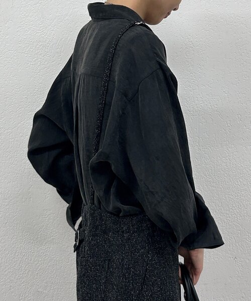 LOUNGEDRESS（ラウンジドレス）の「とろみシャツ（シャツ/ブラウス・レディース・ブラック/ブラウン/アイボリー・FREE）」の18枚目の写真