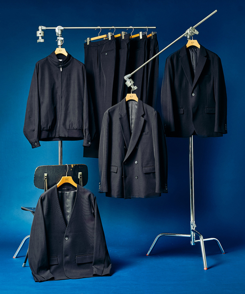 417 EDIFICE（フォーワンセブンエディフィス）の「”4WAYストレッチ” ノーカラージャケット（テーラードジャケット・メンズ・ブラウン/カーキ/ブラック・LARGE/MEDIUM/SMALL）」の22枚目の写真