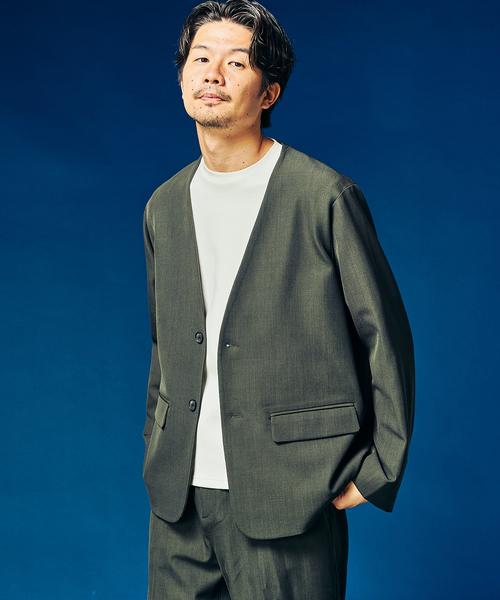 CONBINATE] 4WAY ノーカラージャケット（テーラードジャケット）｜417