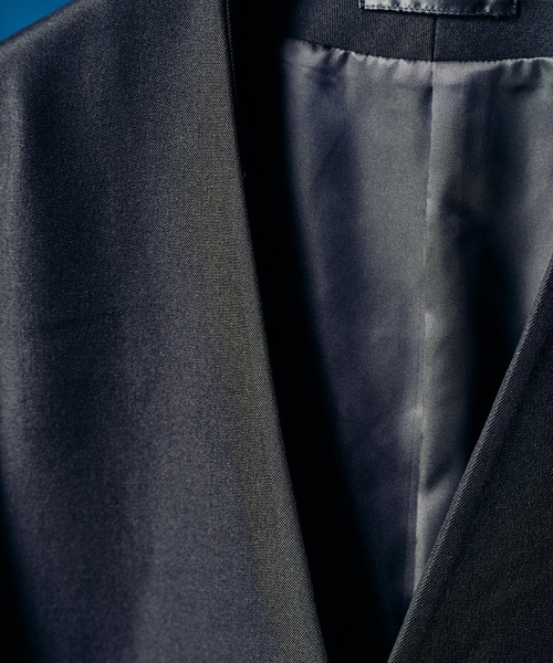 417 EDIFICE（フォーワンセブンエディフィス）の「”4WAYストレッチ” ノーカラージャケット（テーラードジャケット・メンズ・ブラウン/カーキ/ブラック・LARGE/MEDIUM/SMALL）」の18枚目の写真