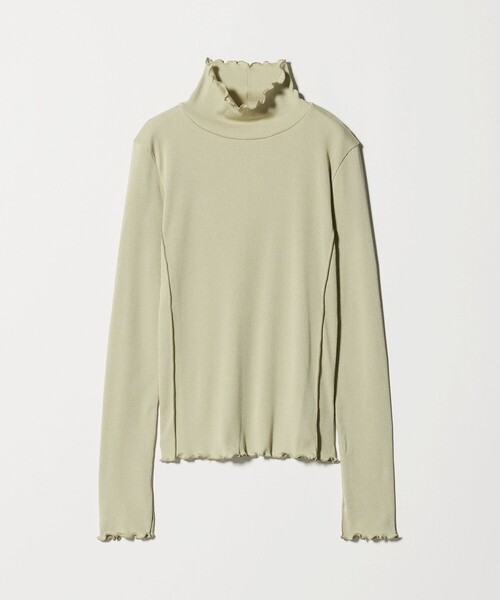 BEAUTY&YOUTH UNITED ARROWS(ビューティーアンドユースユナイテッドアローズ)の「ポリエステルコットンテレコ メロータートルネック カットソー(Tシャツ/カットソー・レディース・ライム/ブラック/ナチュラル/オフホワイト/ライトブルー・FREE)」の21枚目の写真