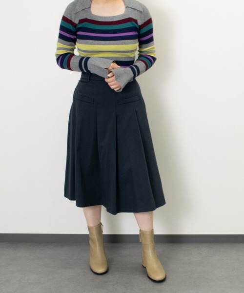 ANGEL ALARCON(アンヘルアラルコン)の「【ANGEL ALARCON】ラウンドトウベーシックショートブーツ(D53011)(ブーツ・レディース・ブラック/ベージュ・38/36/37)」の5枚目の写真