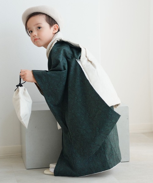 ウタタネ ひよこ商店 七五三 被布 着物 フルセット 3歳 男の子 女の子