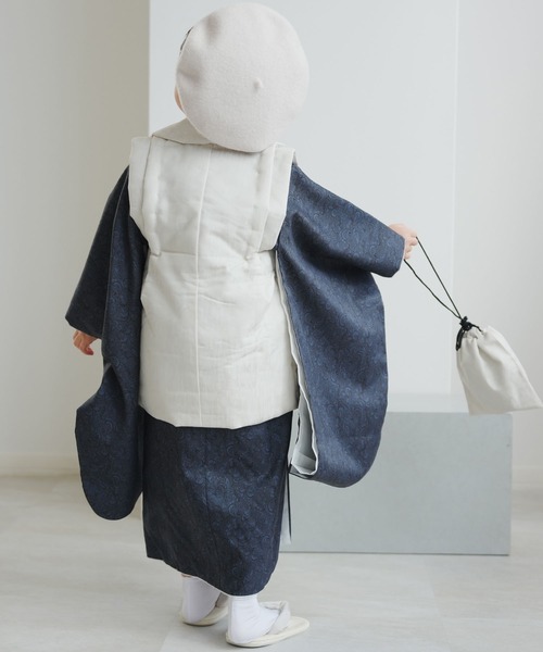 utatane】 【ひよこ商店 】 七五三 着物 3歳 男の子 被布セット