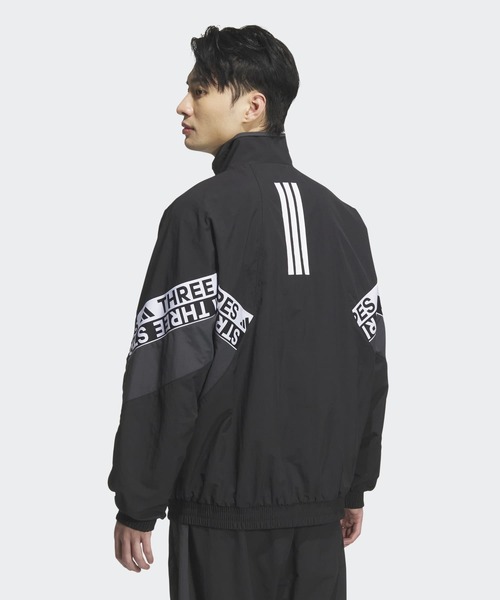 アディダス ウーブン 上下セット ジャケット パンツ 新品 XL 裏地付き 黒 セール】ワーディングパック ルーズフィット メッシュ裏地付き