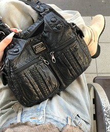 clear | 2WAYヴィンテージ合皮ショルダーバッグ［Y2K カジュアル 着回し力抜群］≪AW新作≫(ショルダーバッグ)